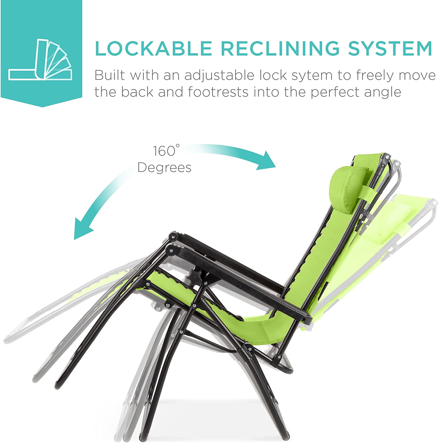 Folding Zero Gravity Outdoor Recliner Patio Lounge Chair w/Adjustable Canopy Shade, Headrest, Side Accessory Tray, Textilene Mesh - Beige