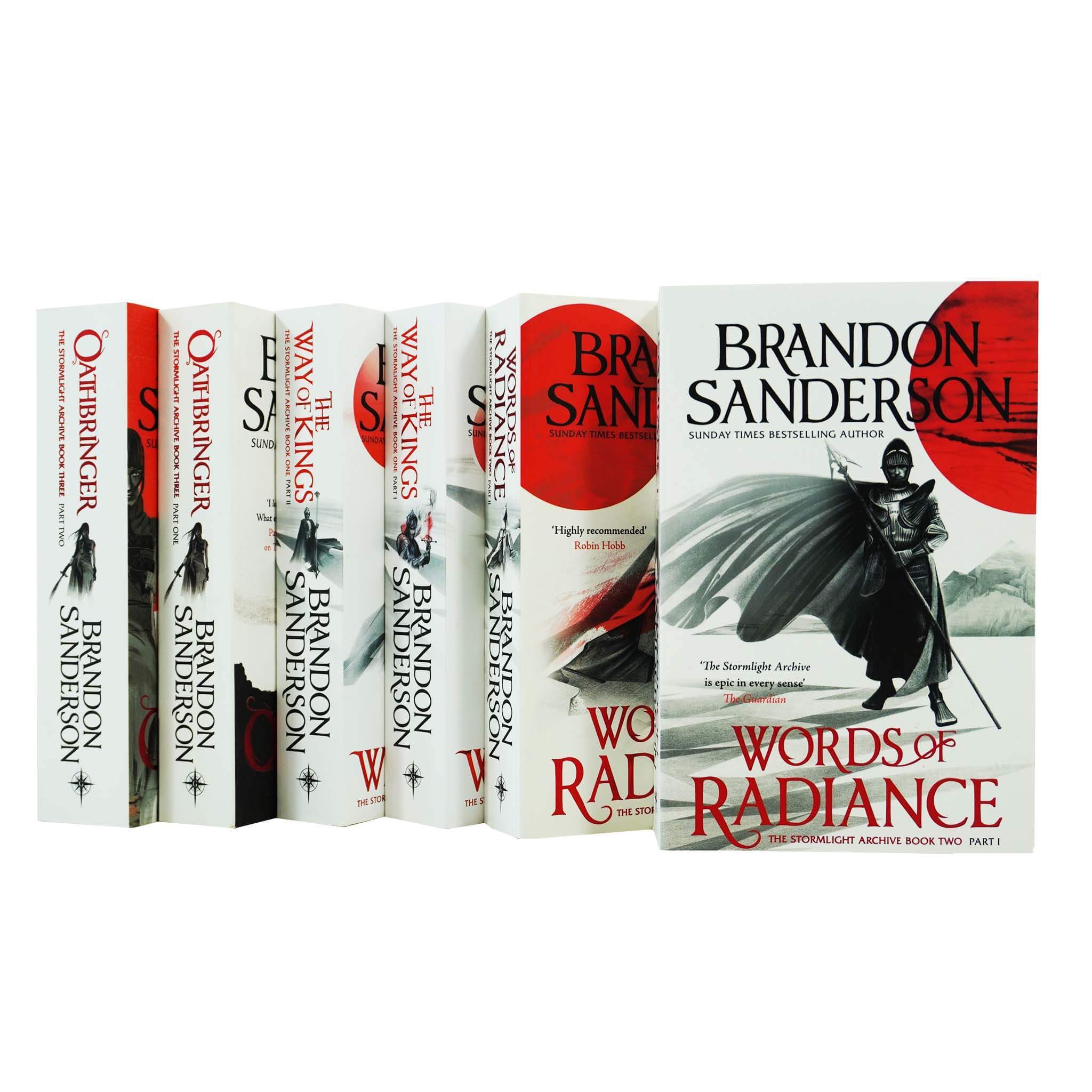 The Stormlight Archive by Brandon Sanderson 6 Books Collection Set - Fiction - Paperback