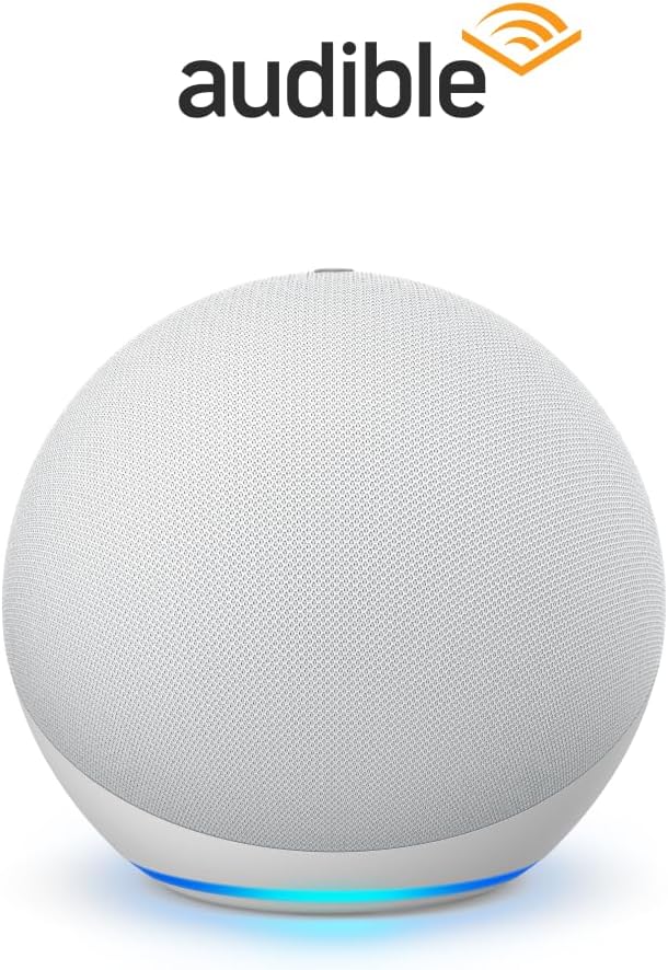 Echo (4th Gen) | With premium sound, smart home hub, and Alexa | Glacier White