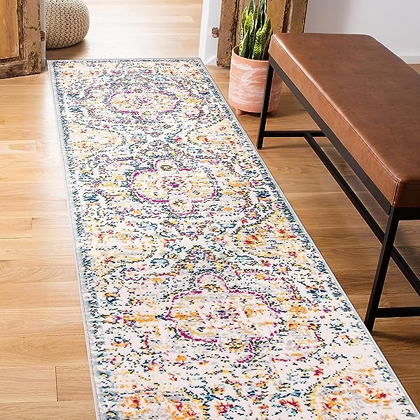 Rugshop Vintage Distressed Bohemian Area 5' x 7' Multi 5' x 7' Multi Color