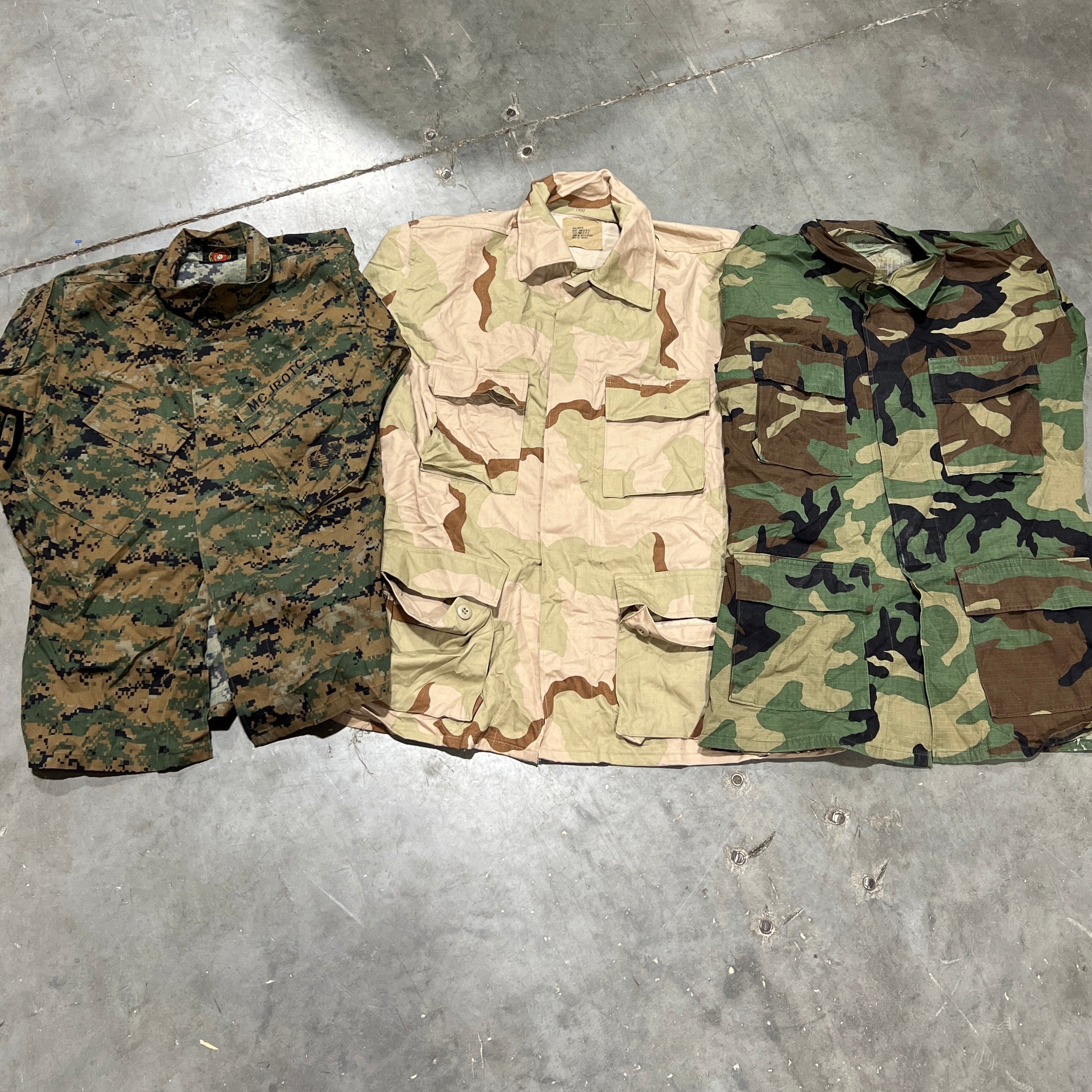 100lb Army Camo Shirts Bale