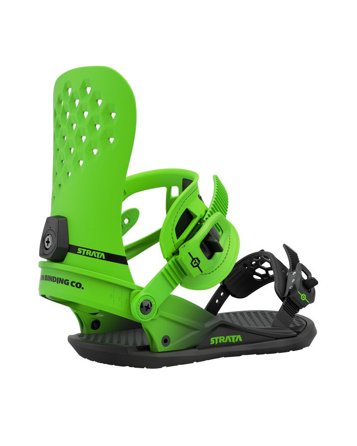Union Strata Snowboard Bindings - Acid Green - 2021 (L)