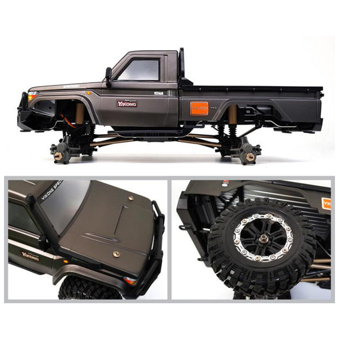 YK 4101PRO 1/10 2.4G 6CH 4WD Off-road Vehicle RC Crawler Car Remote Control Pickup Truck Toy