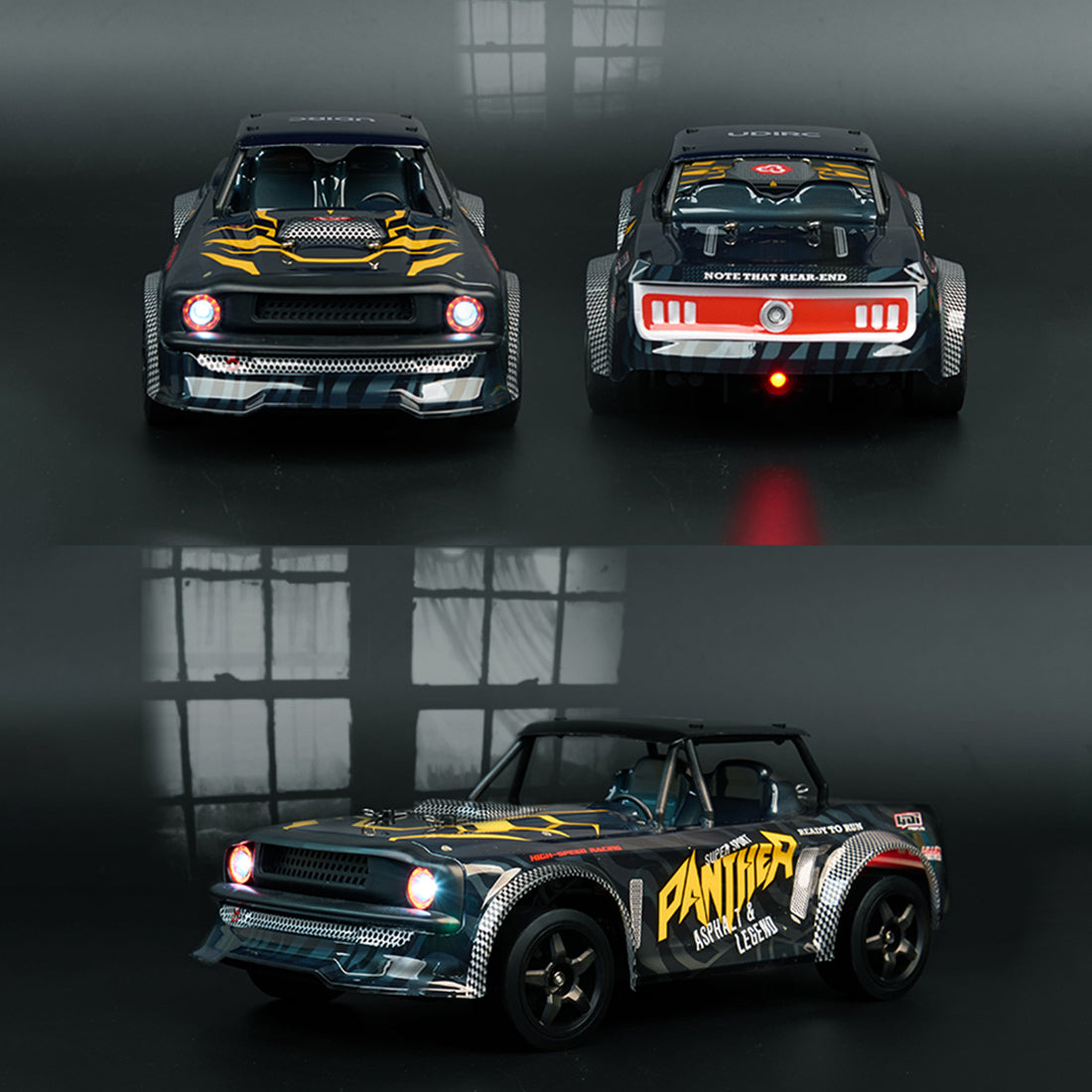 Electric Racing 1/16 4WD 2.4G Full Scale On-Road Vehicle Electric Racing Drift Car with Headlights (RTR)