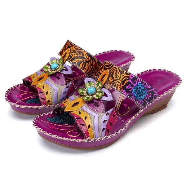 Women's Cute Fashion Flower Bohemian Non-slip Orthopedic Sandals