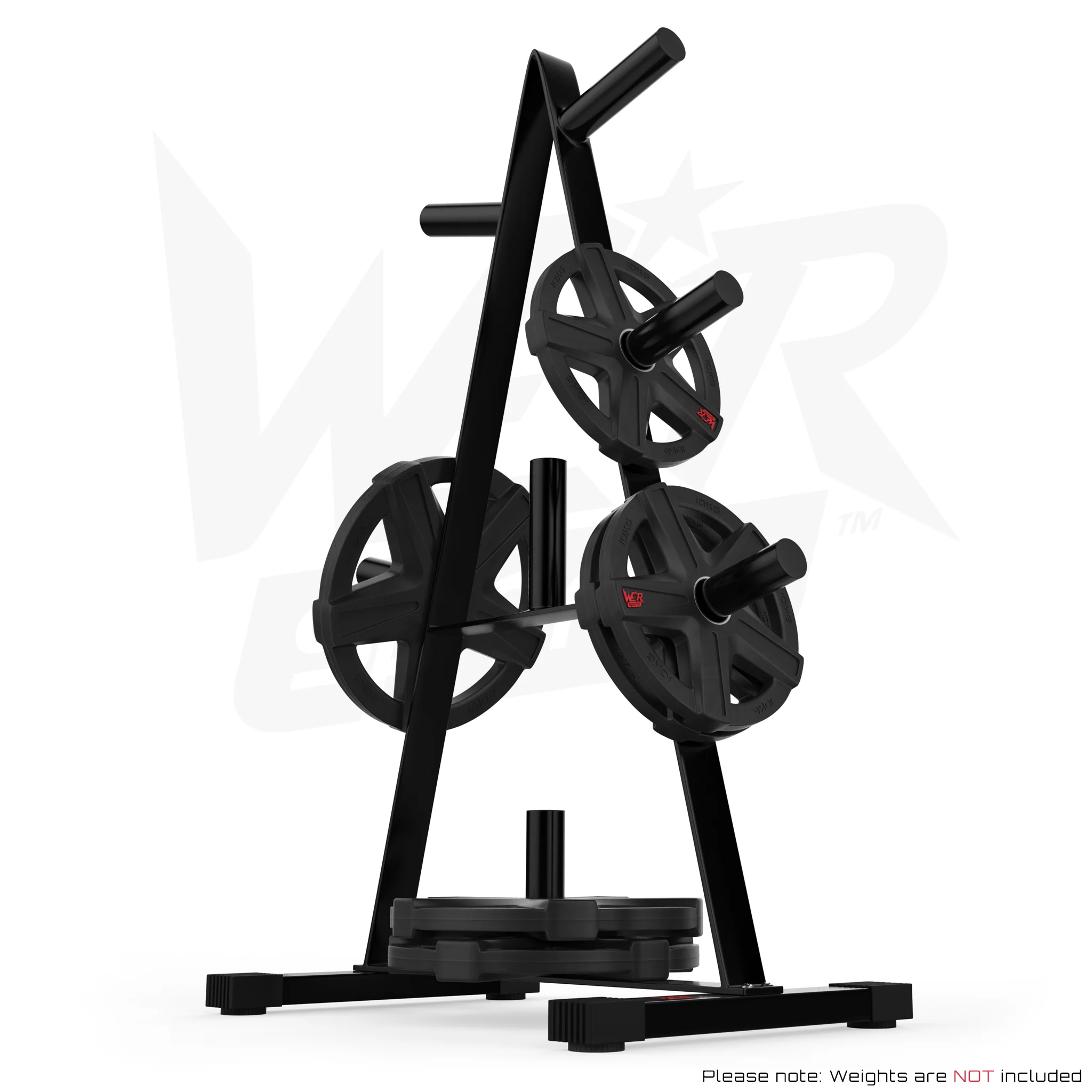 Olympic Weight Plate Tree Rack Stand Storage For 2