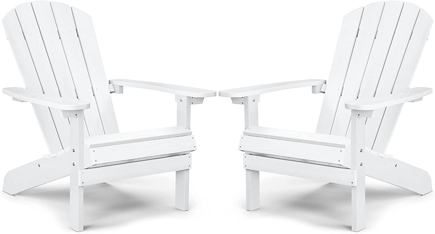 Adirondack Chair ,Patio Chairs 5 Steps Easy Installation,Widely Used in Outdoor, Fire Pit, Deck, Outside, Garden, Campfire Chairs