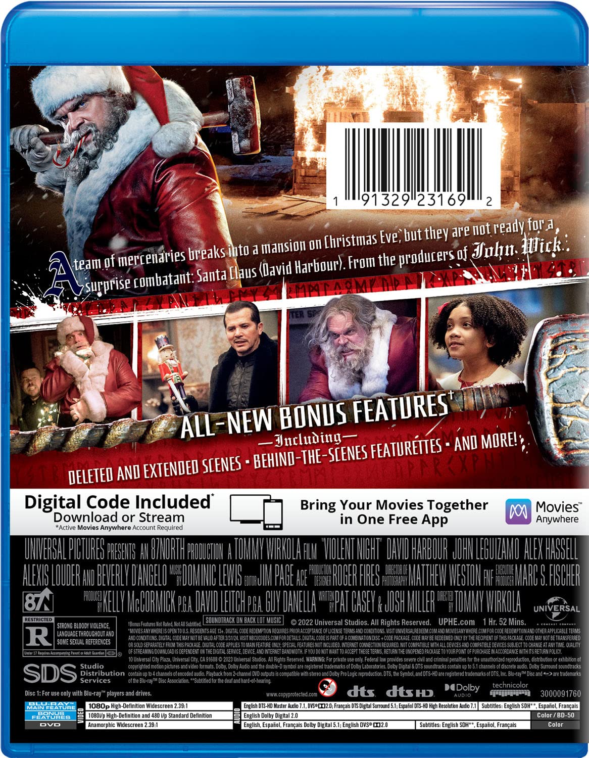 Violent Night (Blu-Ray + DVD + Digital)