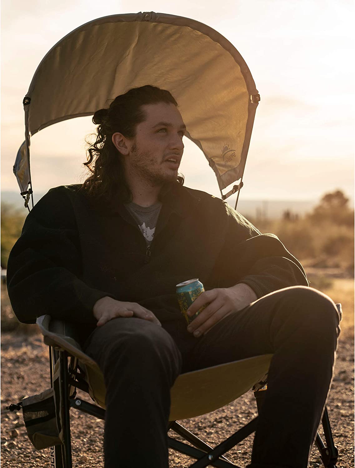 Outdoor Freestyle Rocker Portable Rocking Chair & Outdoor Camping Chair, ergonomic Nylon, Indigo Blue