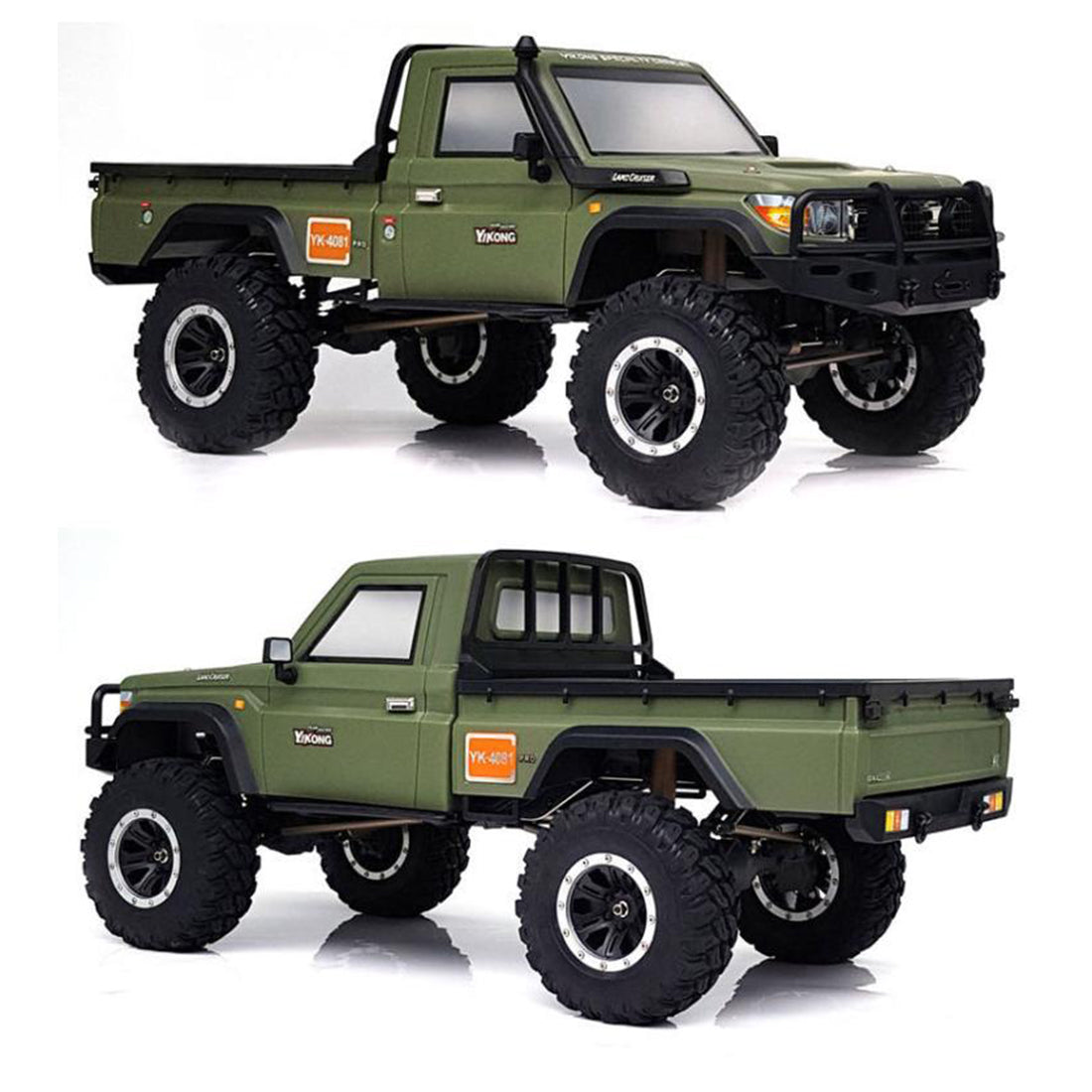 YK 4081PRO 1/8 2.4G 6CH 4WD Off-road Vehicle RC Pickup Truck Professional Crawler Car
