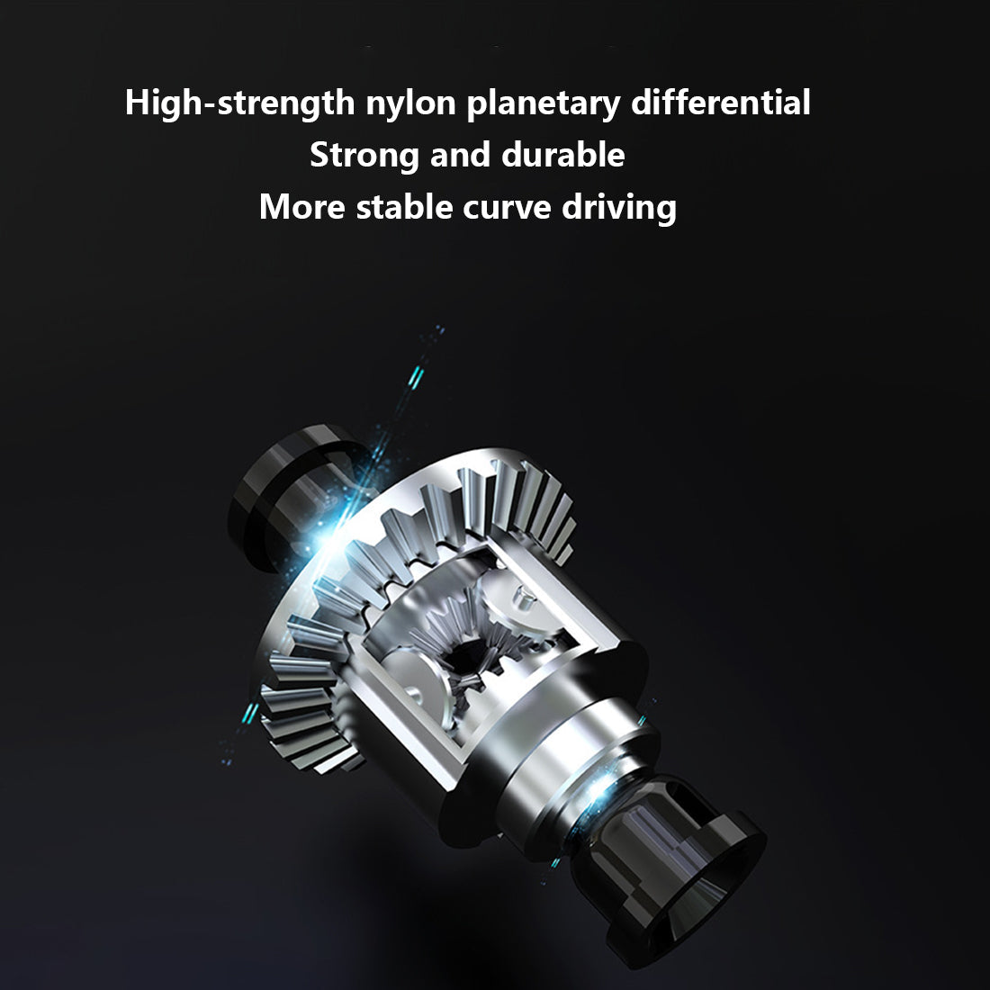 RC Car 1/16 50KM/H 4CH 4WD 2.4G Full Scale Brushless High-speed Racing Car Drifting RC Car with Front Lights - RTR Brushless Version (Grey Golden)