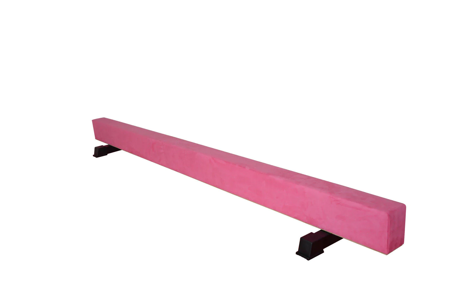 8FT High Wood Core Gymnastics Balance Beam Gym Training Metal Feet Equipment Bar