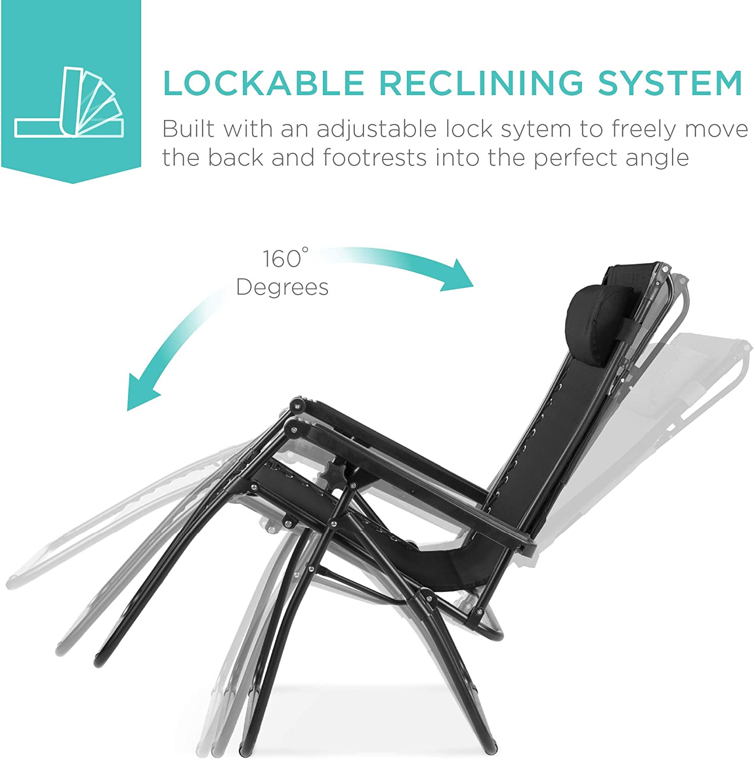 Folding Zero Gravity Outdoor Recliner Patio Lounge Chair w/Adjustable Canopy Shade, Headrest, Side Accessory Tray, Textilene Mesh - Beige