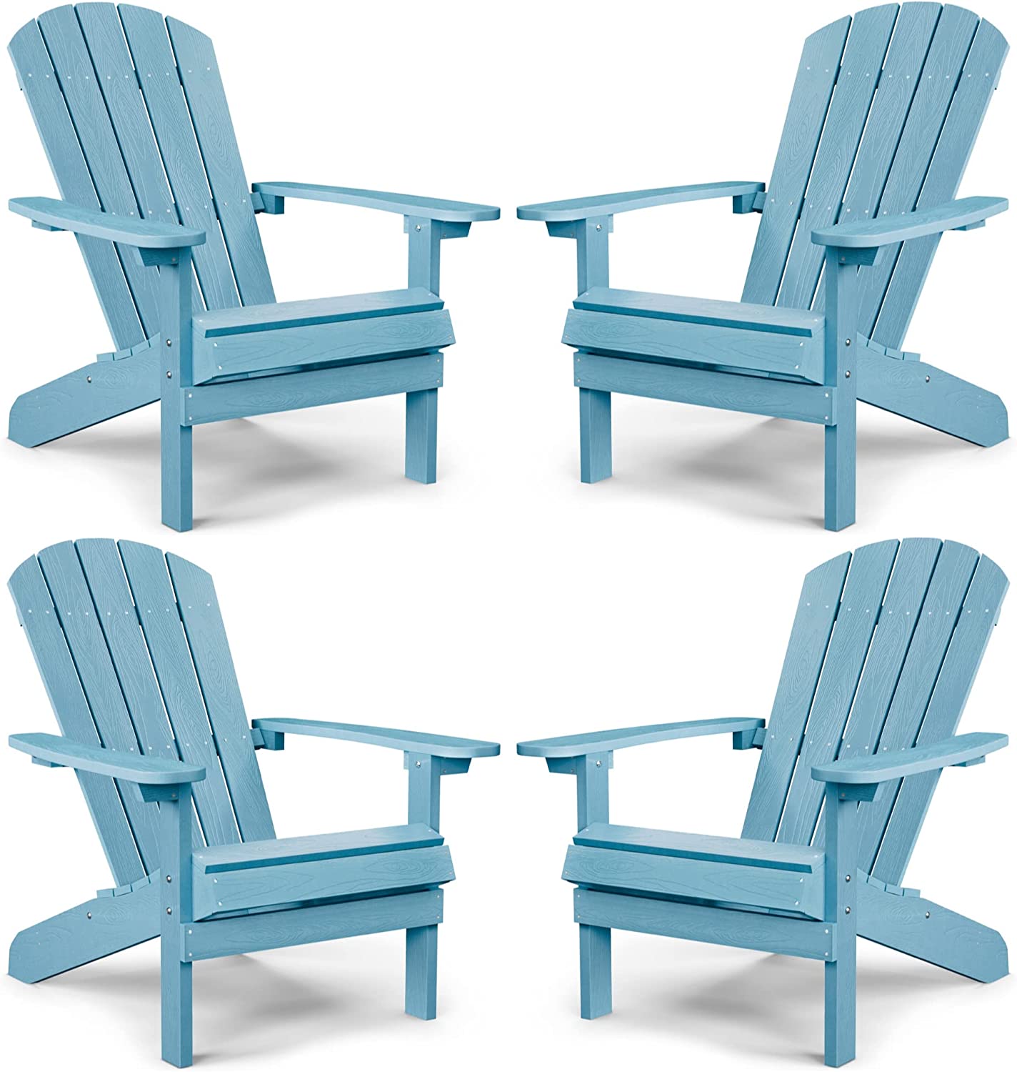 Adirondack Chair ,Patio Chairs 5 Steps Easy Installation,Widely Used in Outdoor, Fire Pit, Deck, Outside, Garden, Campfire Chairs