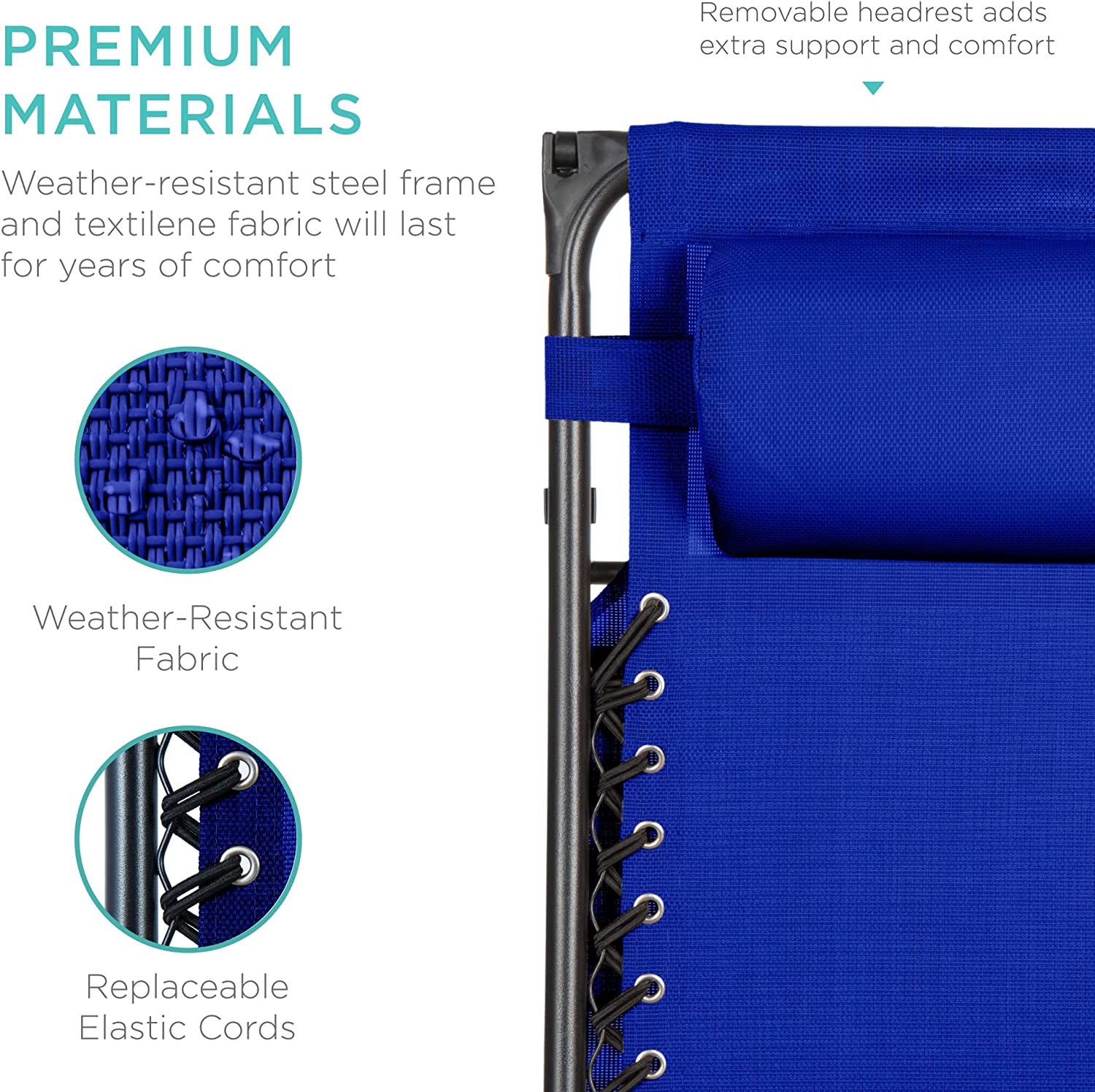 Folding Zero Gravity Outdoor Recliner Patio Lounge Chair w/Adjustable Canopy Shade, Headrest, Side Accessory Tray, Textilene Mesh - Beige