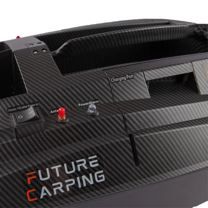 Future Carping V80 Carbon Fishing Bait Boat with GPS & Fish Finder