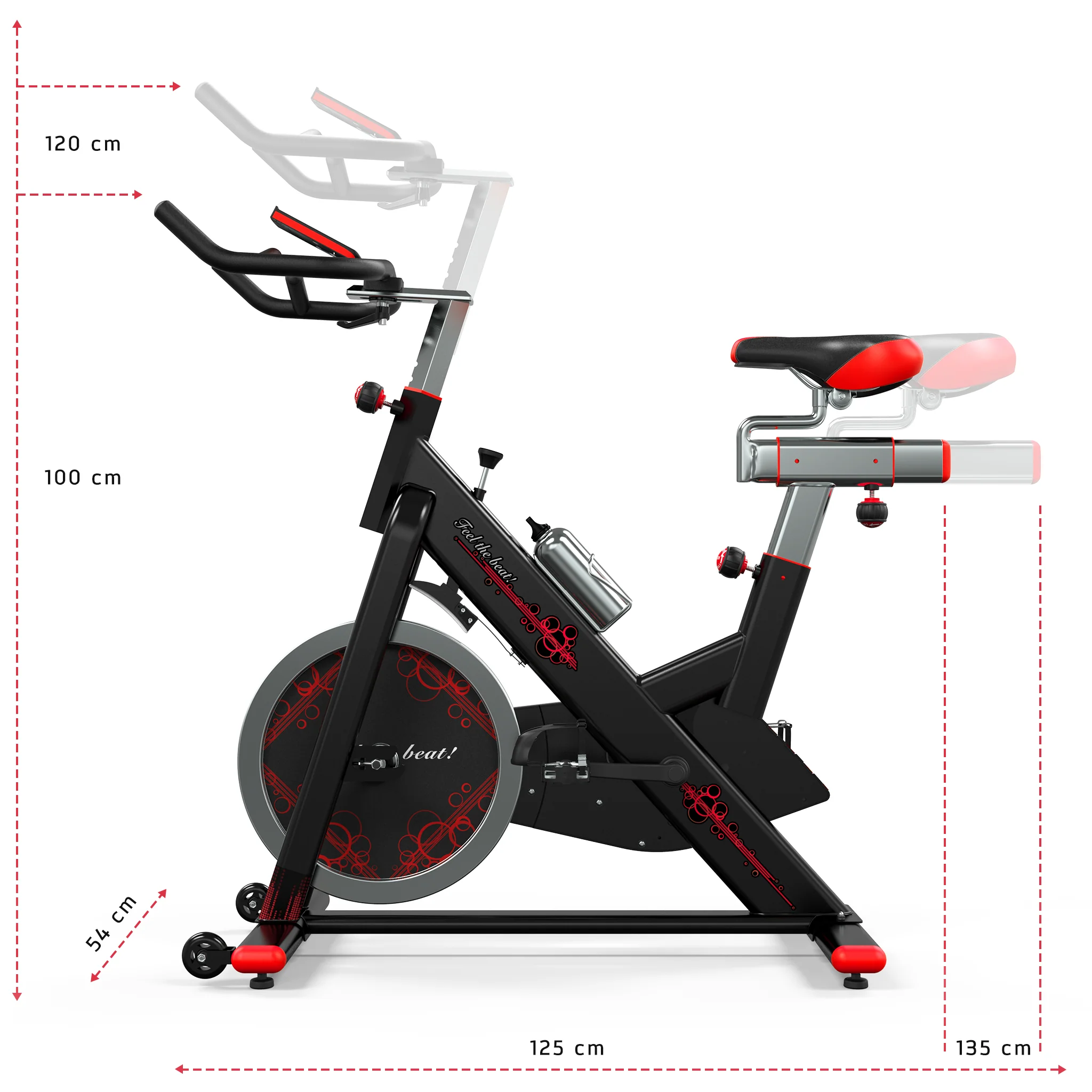RevXtreme VenomX Indoor Cardio Spin Bike (With screen)