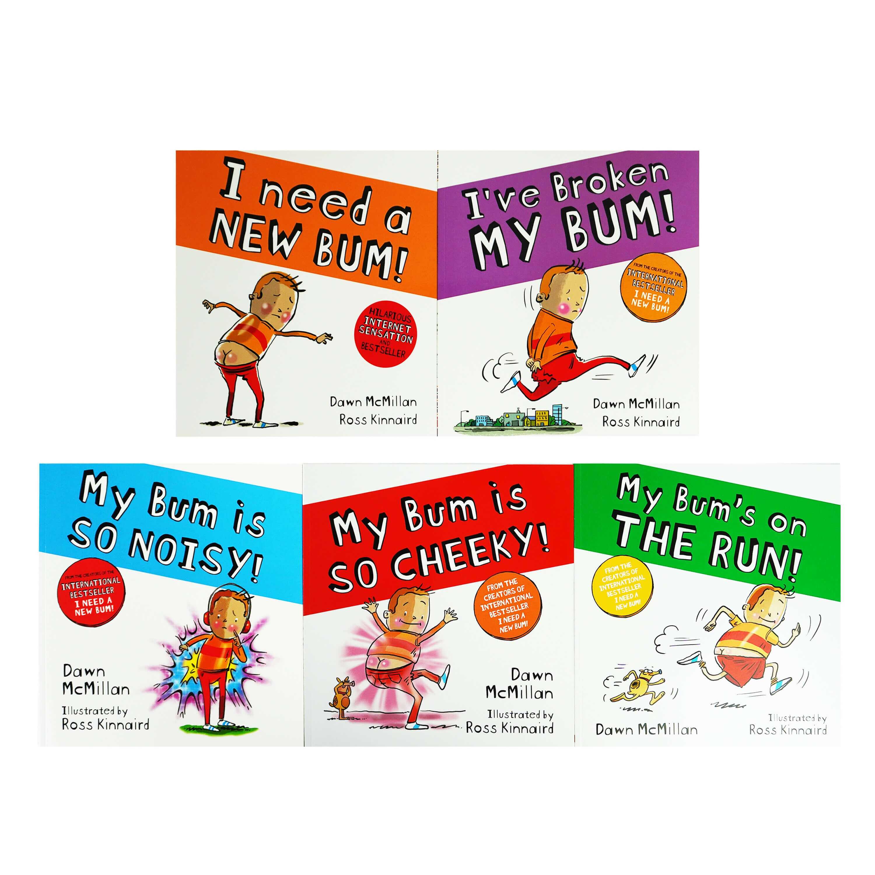 New Bum Series by Dawn McMillan 5 Book Collection Set - Ages 3-6 - Paperback