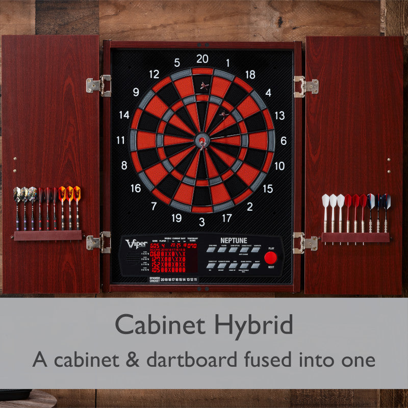 Viper Neptune Electronic Dartboard and Cabinet Hybrid, 15.5