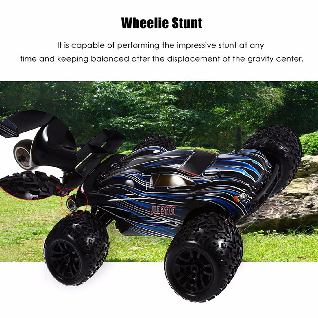 JLB Racing 21101 1/10 4WD 2.4G 80A Off-road Splashproof Flip Brushless Truggy RC Car Remote Control Truck- RTR