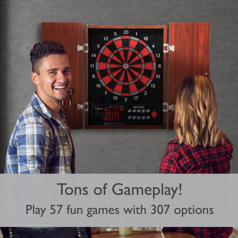 Viper Neptune Electronic Dartboard and Cabinet Hybrid, 15.5