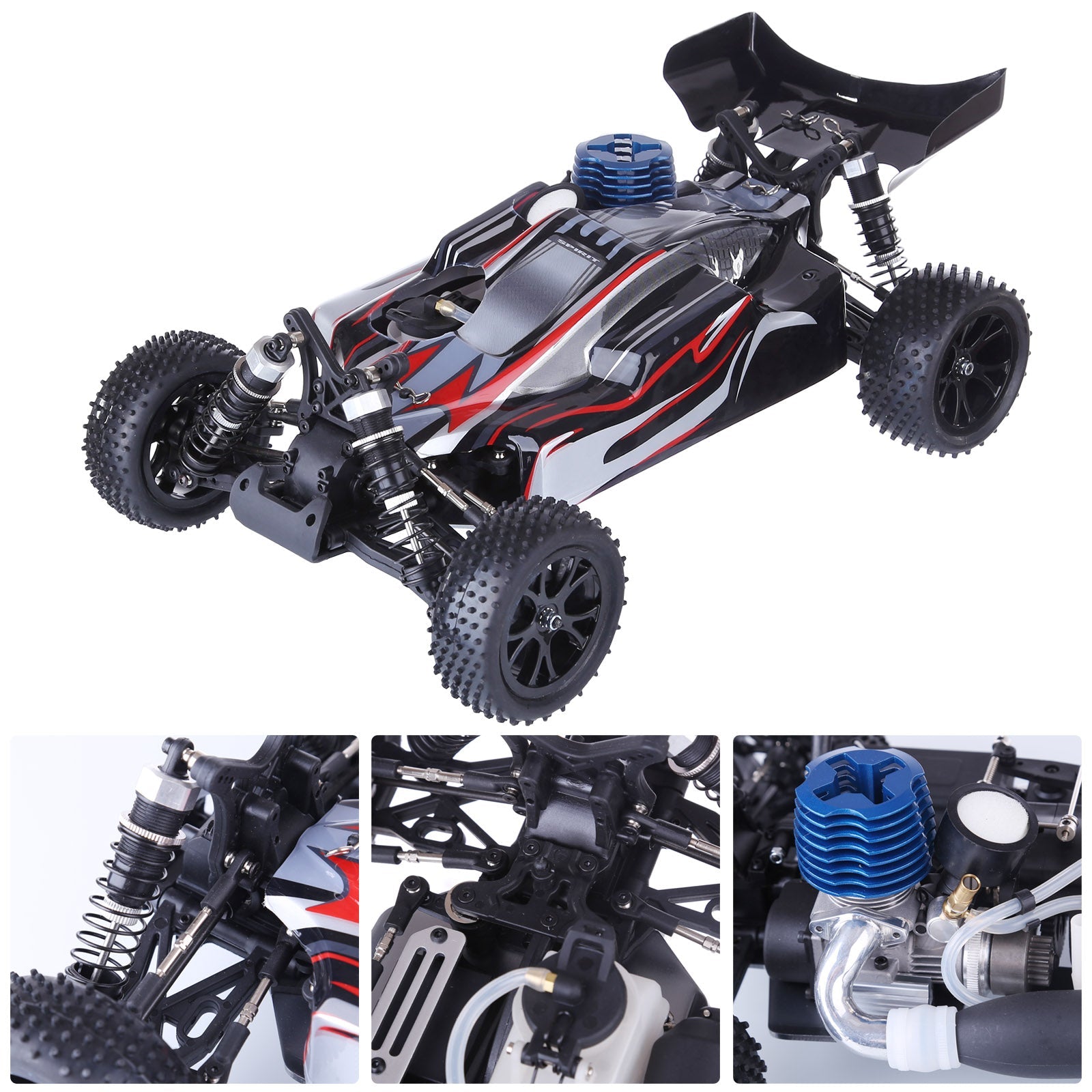 VRX RH1006 RC Car 1/10 2.4G 4WD 75km/h High Speed Force 18 Nitro Methanol Engine RTR Truck