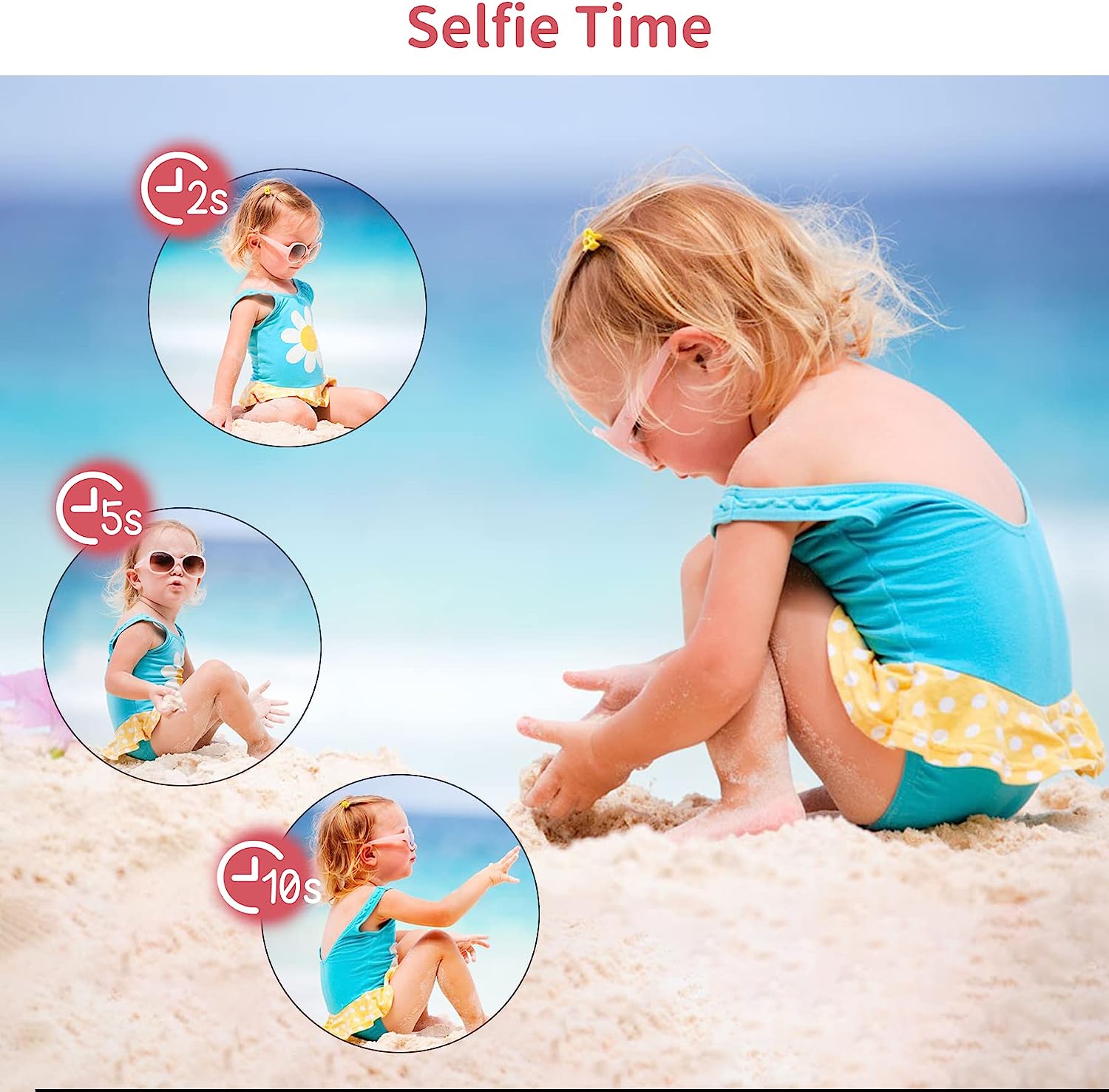 Saneen Digital Camera, FHD 2.7K Cameras for Photography, 44MP Kids Camera Small Compact Digital Camera for Teens, Adults & Beginners with 32GB SD Card, 16X Zoom, Two Rechargeable Batteries-Pink