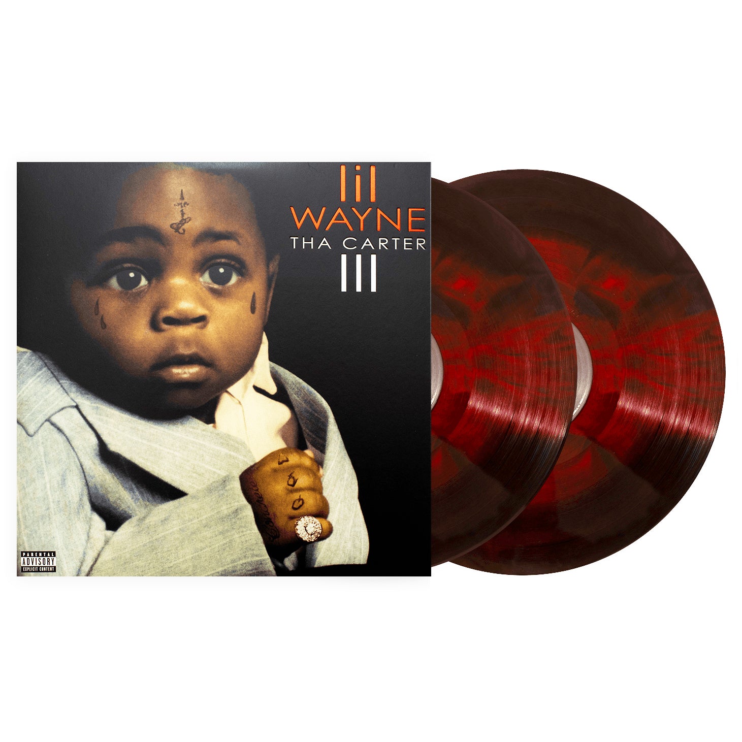 Lil Wayne - Tha Carter III Deluxe Club Edition Vinyl 180 gram Red and Black Galaxy 2X Vinyl LP