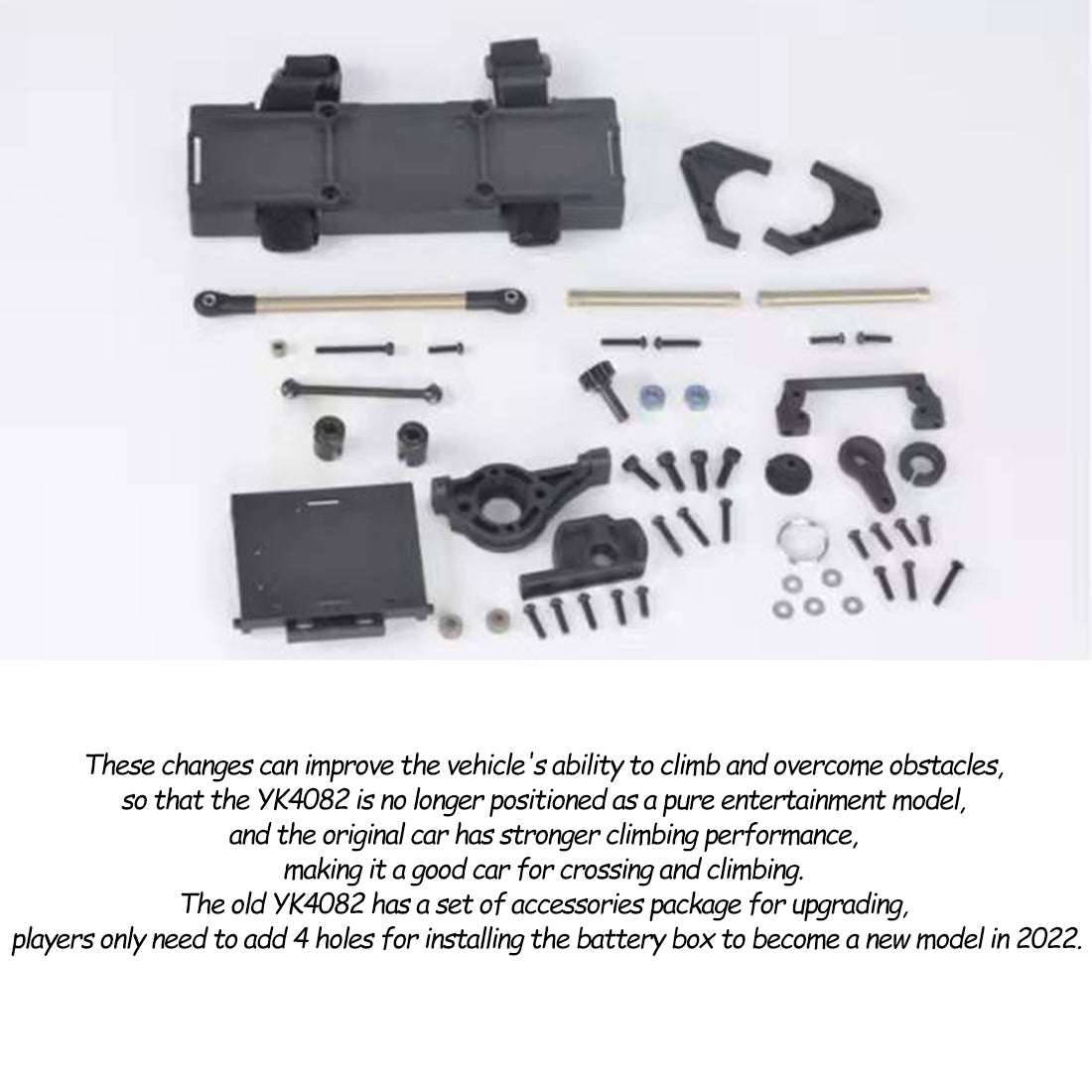 YK 4082 PRO 1/8 RC Car 2.4G 6CH 4WD Off-road Vehicle RC Crawler RC Car Remote Control Truck