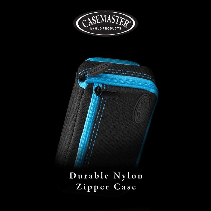 Casemaster Plazma Plus Dart Case Black with Blue Trim and Phone Pocket