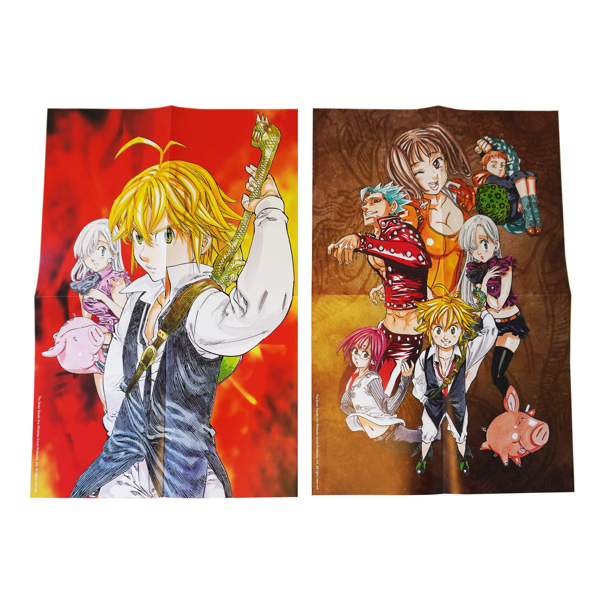 The Seven Deadly Sins Season 1 Part 1 7 Books Box Set By Nakaba Suzuki - Ages 13+ - Paperback