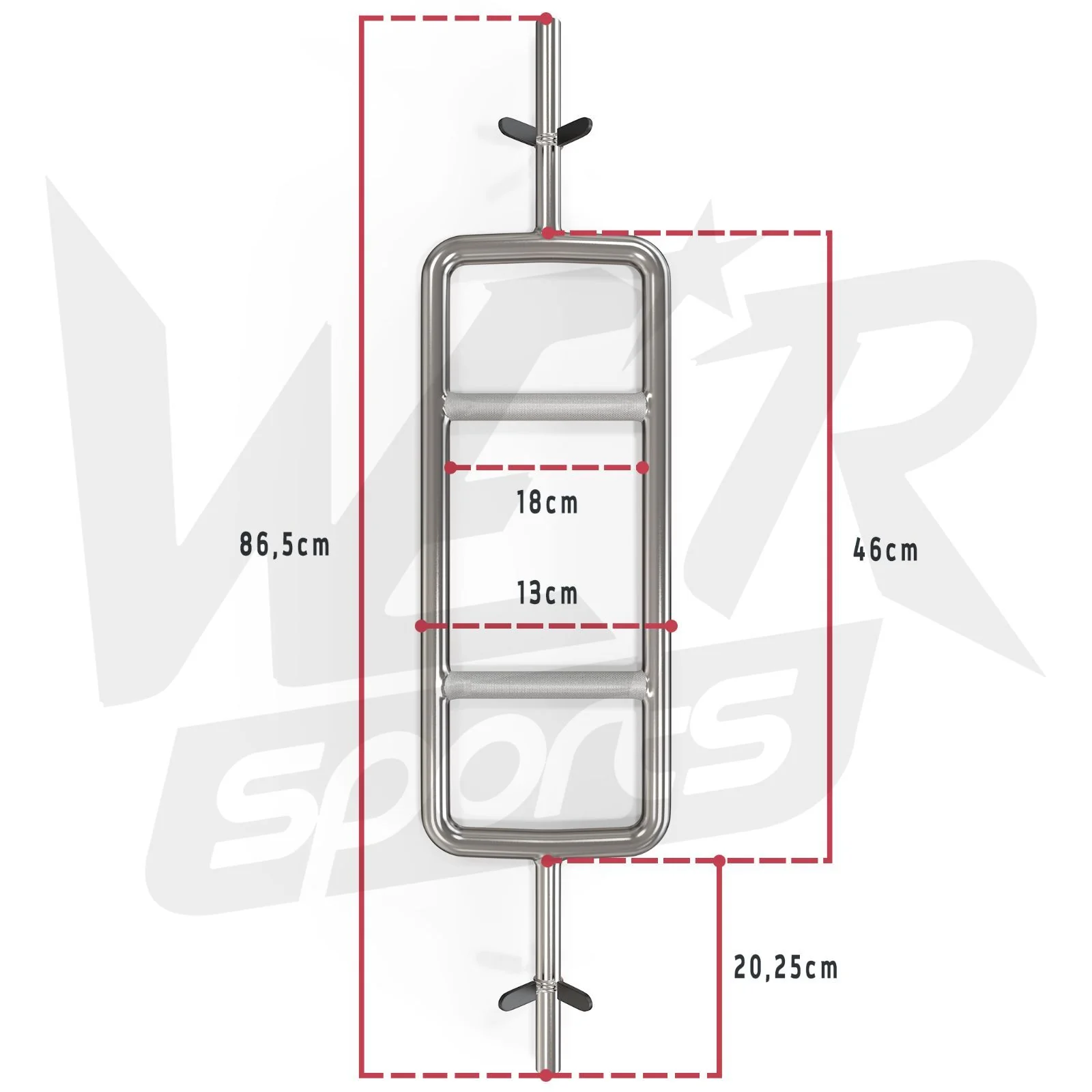 FlexBar Triceps bar with spring Collars
