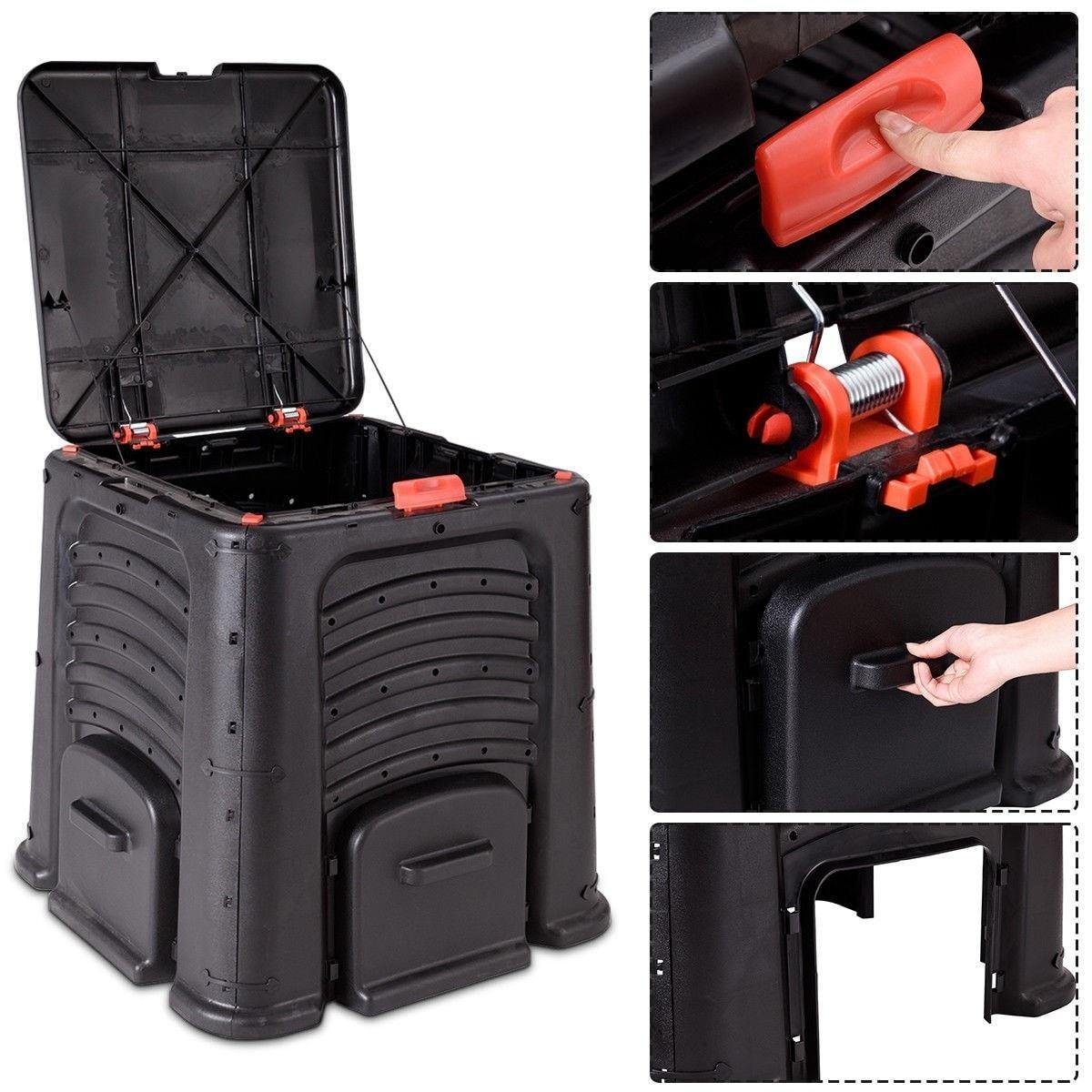 115 Gallon Garden Compost Bin Grass Food Trash Fertilizer Barrel