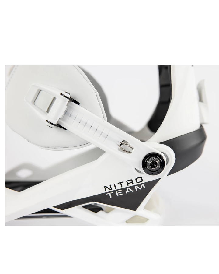 Nitro Team Snowboard Bindings - White - 2023