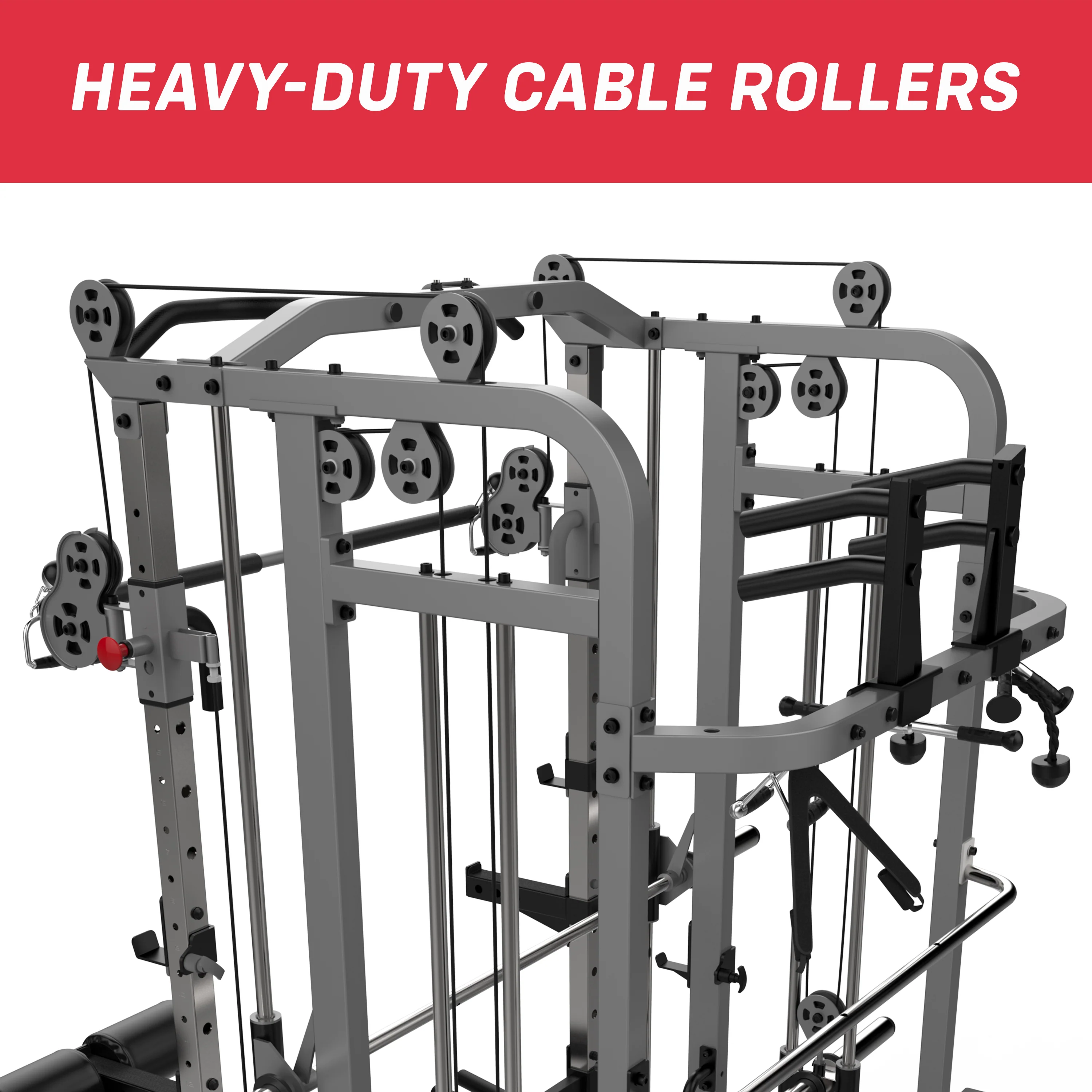 The MaxiLift XFPowerCage Commercial Smith Machine Cage Rack