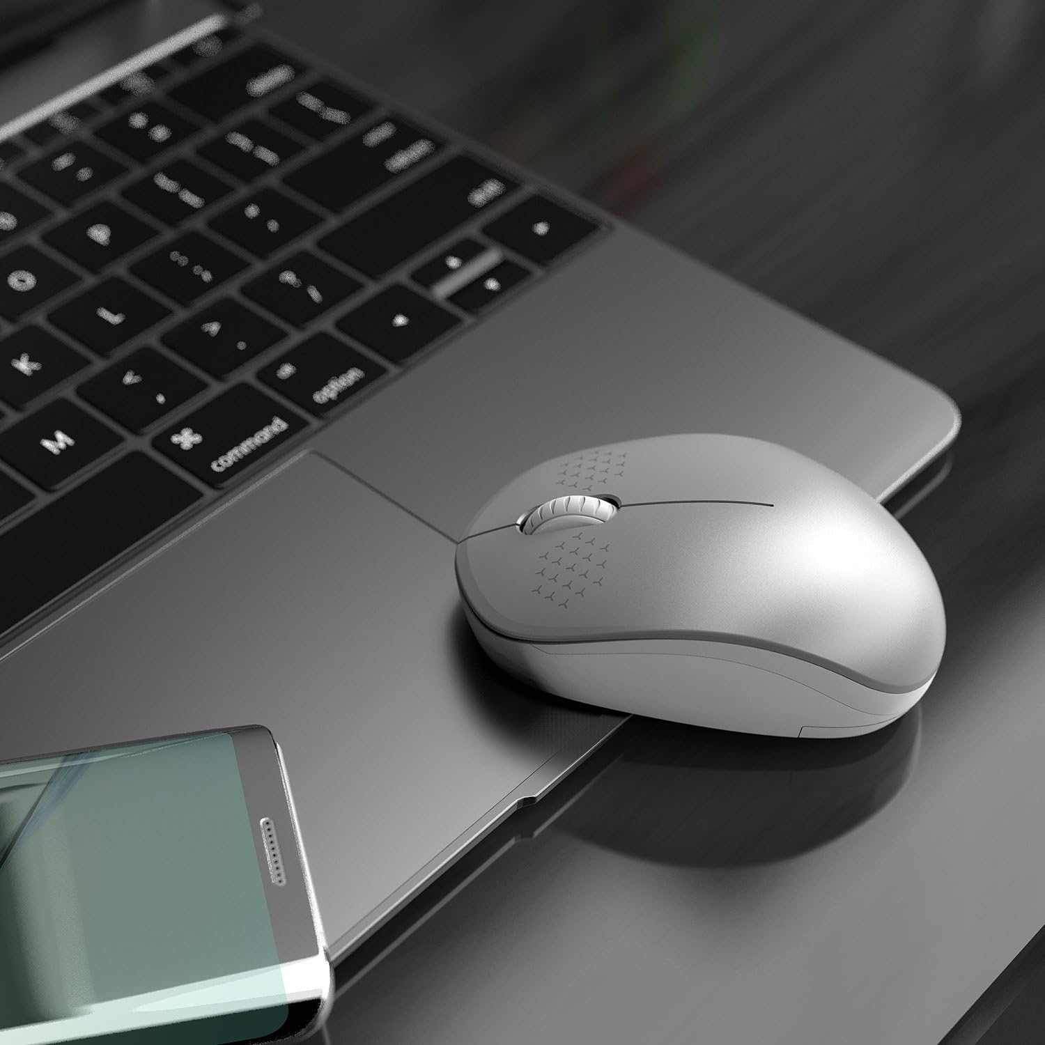 seenda Wireless Mouse, 2.4G Noiseless Mouse with USB Receiver - Portable Computer Mice for PC, Tablet, Laptop with Windows System - Mint Green