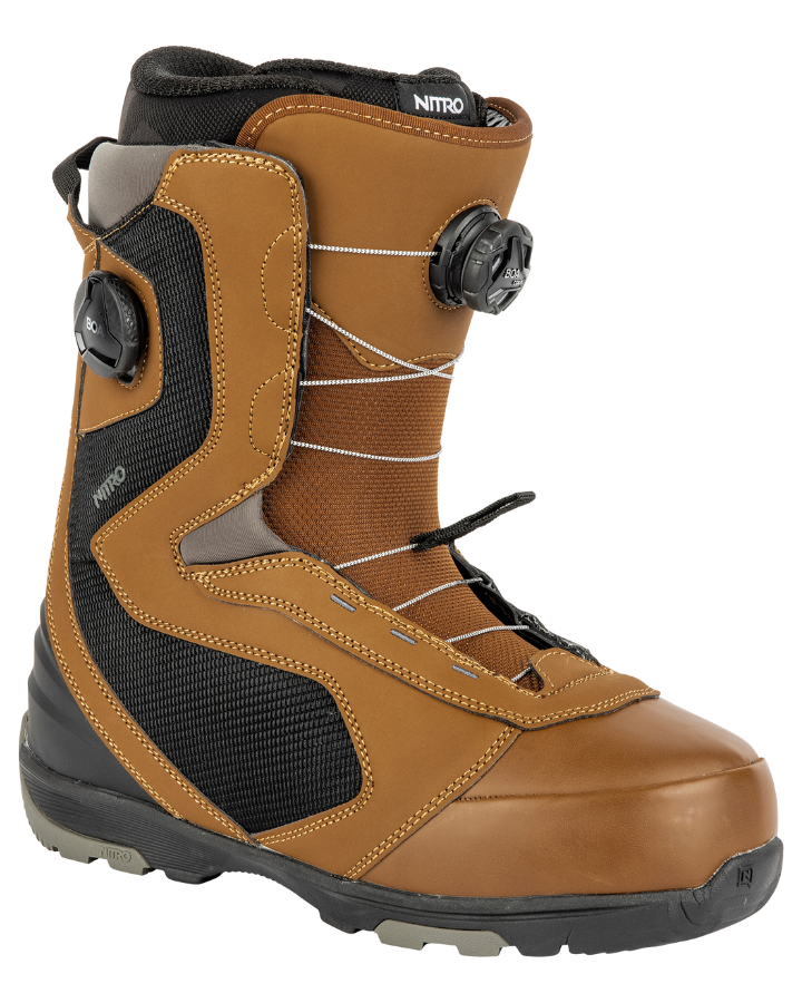 Nitro Club BOA Snowboard Boots - Brown/Black - 2023