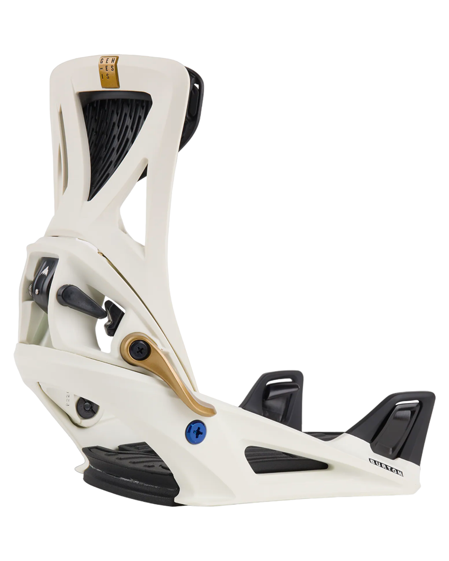 Burton Men's Step On® Genesis Re:Flex Snowboard Bindings - White / Gold - 2024