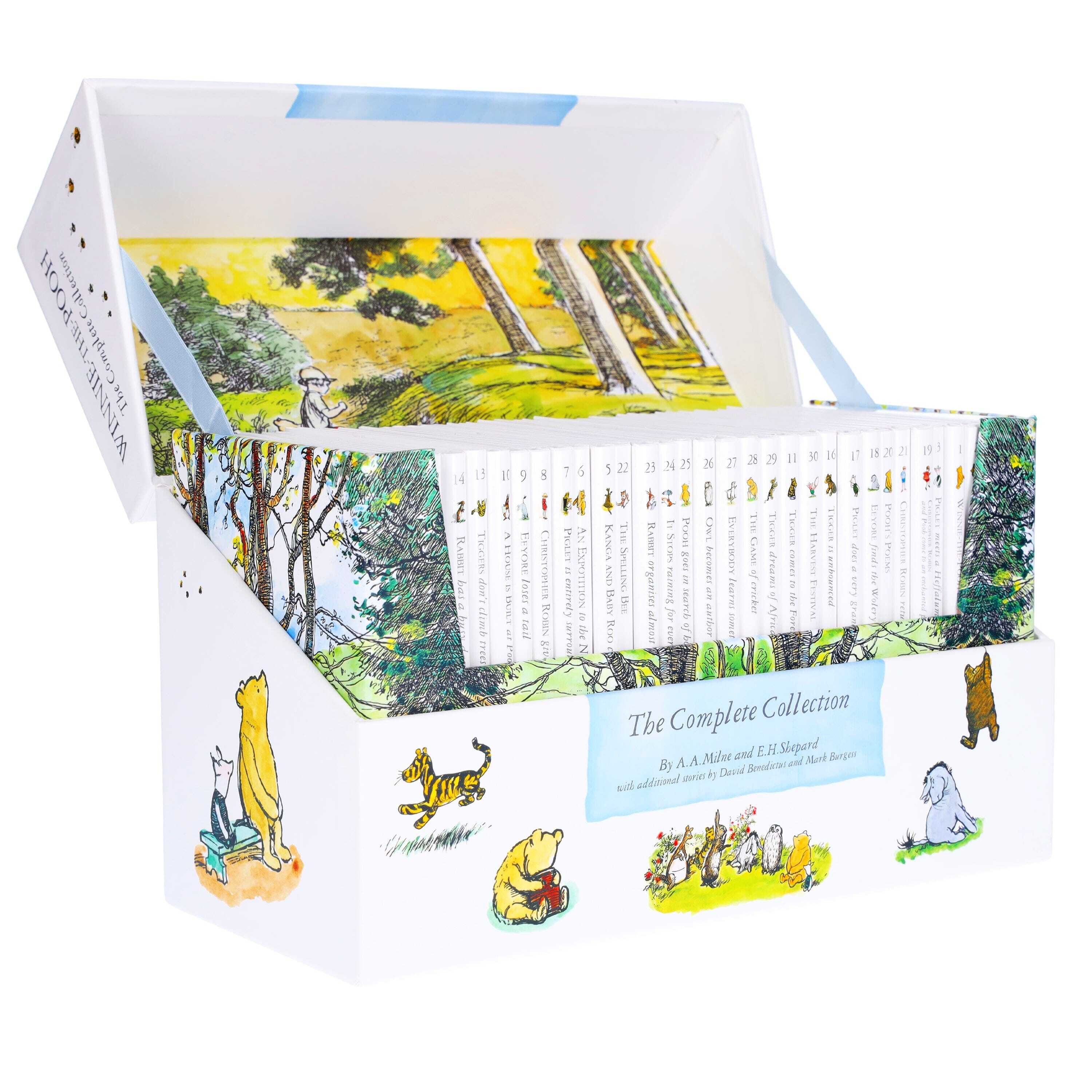 Winnie the Pooh Complete Collection 30 Books Box Set by A. A. Milne - Ages 3+ - Hardback