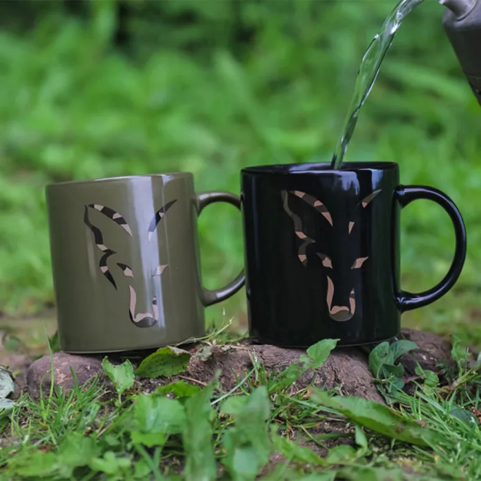 Fox Black & Camo Head Ceramic Mug