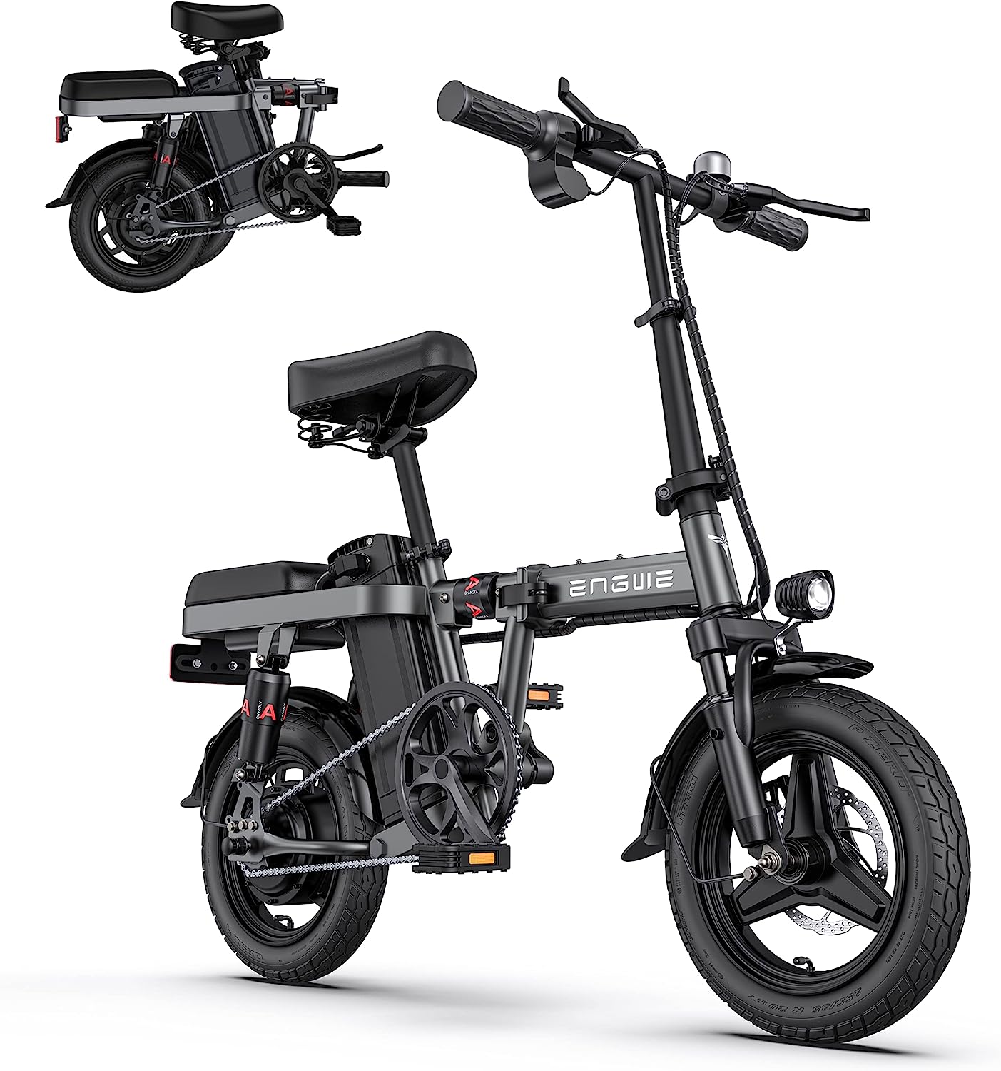 ENGWE T14 Folding Electric Bikes for Adults Teens 350W 19.2MPH 14