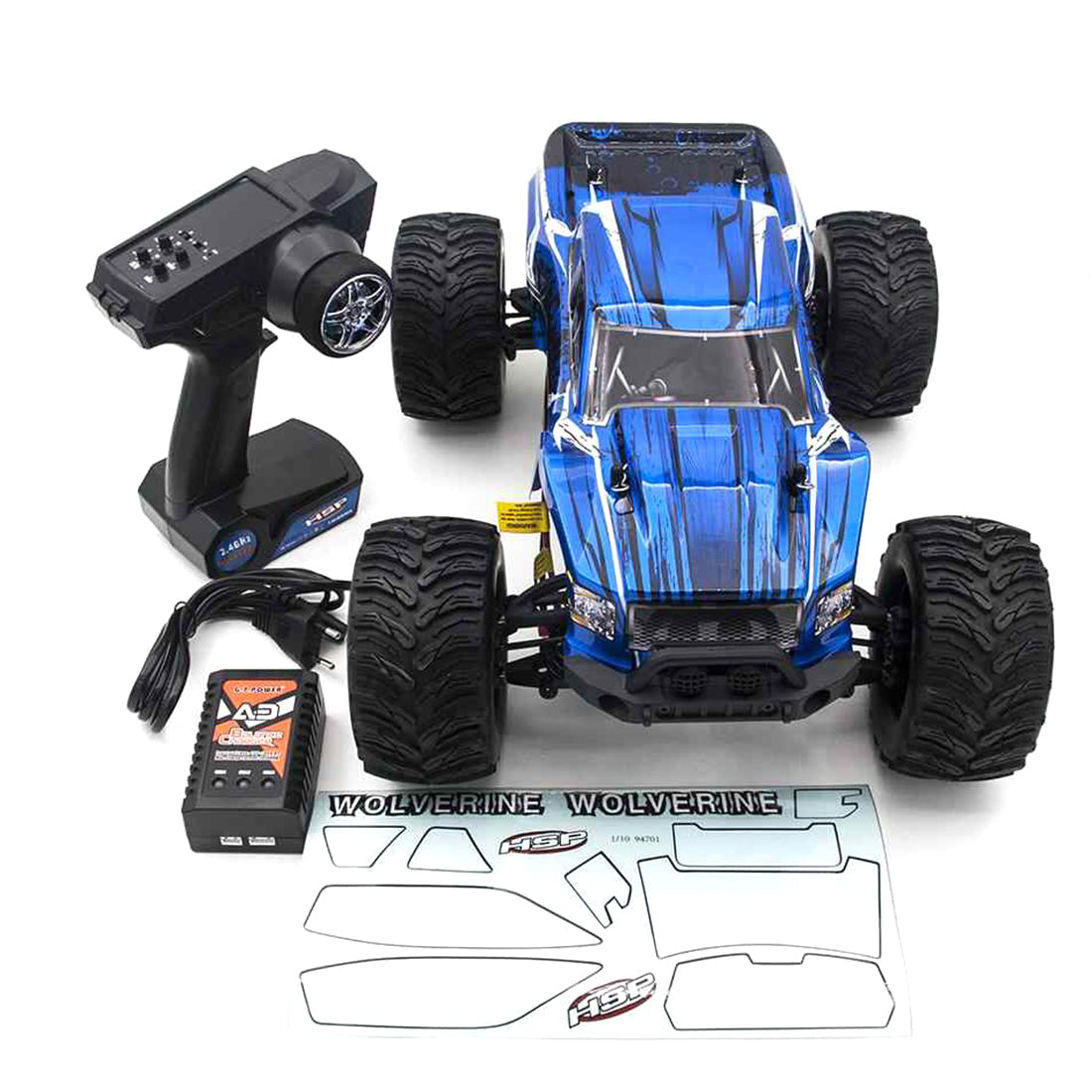 HSP 94701PRO 1:10 4WD 2.4G RC Car 4WD Electric Brushless Monster Truck - RTR