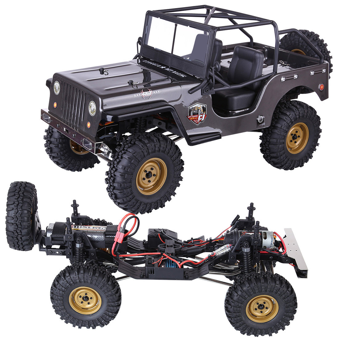 RGT 86010CJ 1/10 4WD RC Car All-terrain Off-road Vehicle Rock Crawler Climbing Vehicle  - RTR
