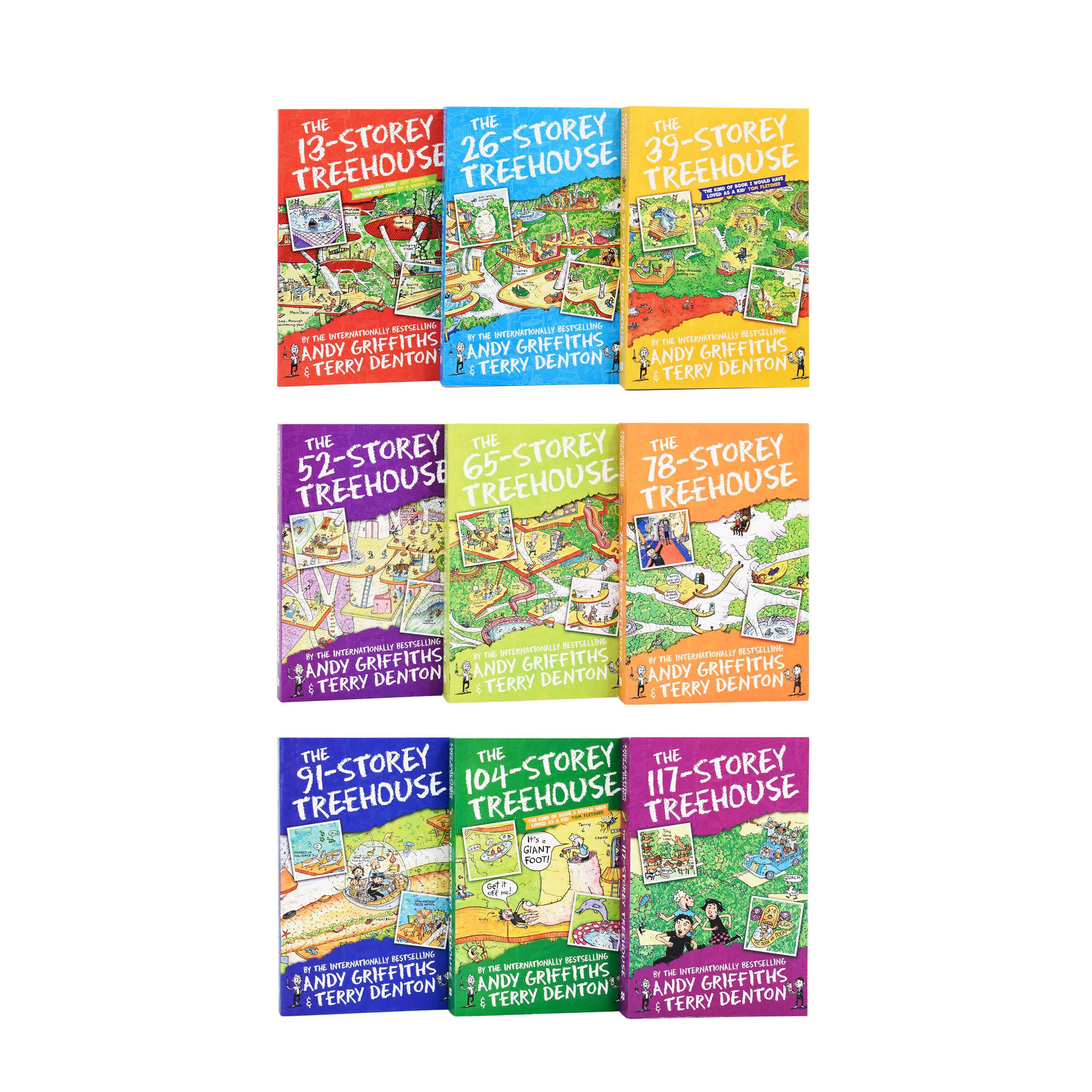 The Treehouse Series 9 Book Collection by Andy Griffiths & Terry Denton - Ages 7-9 - Paperback