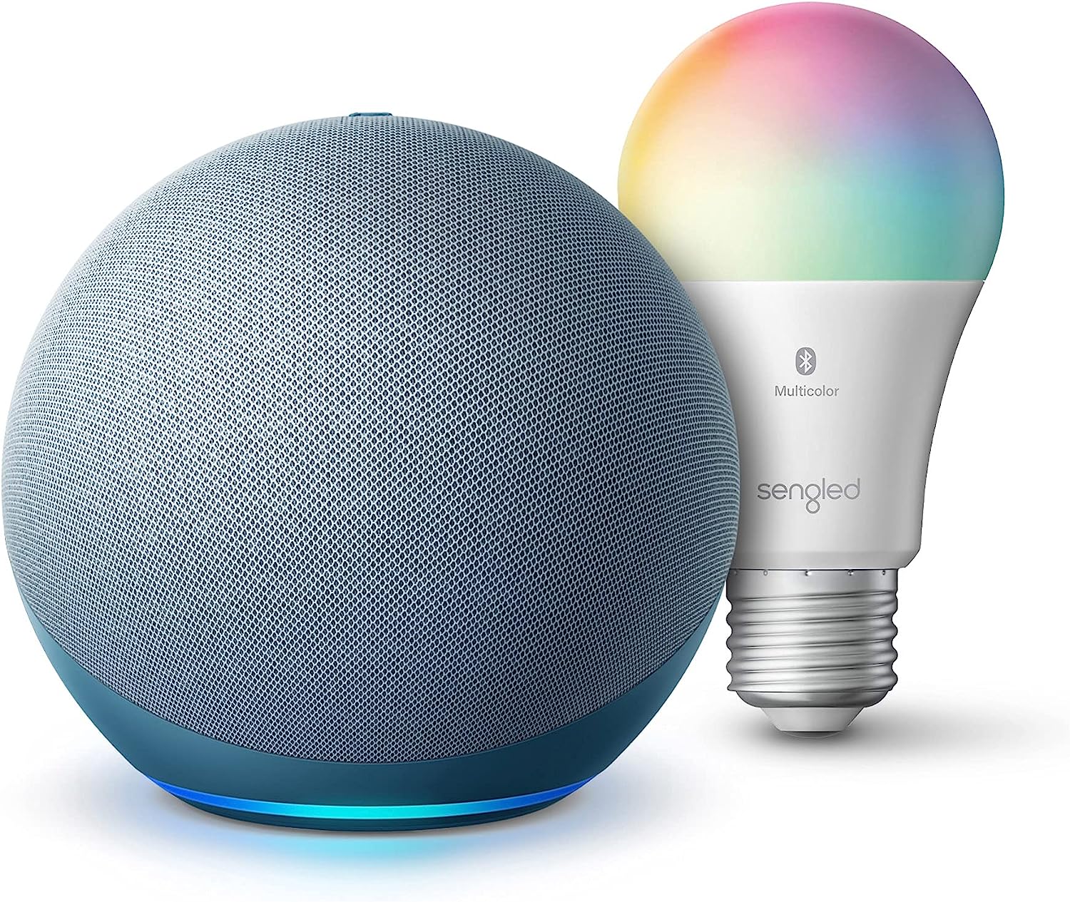 Echo (4th Gen) | With premium sound, smart home hub, and Alexa | Glacier White