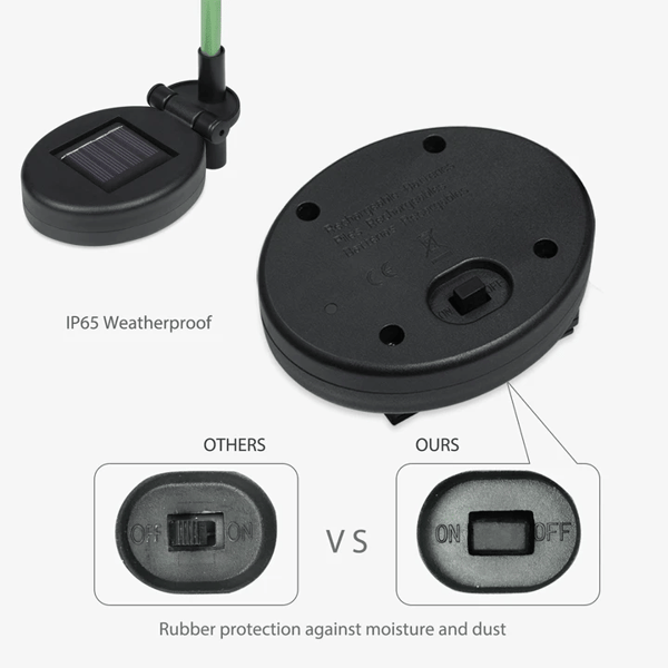 (30% off)-Spring Artificial Chrysanthemum Solar Garden Stake Lights