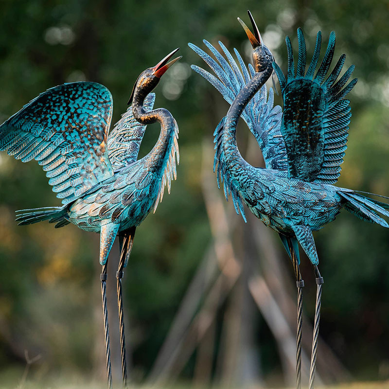 💥Save 75% off 🦩Garden Crane Sculptures and Statues