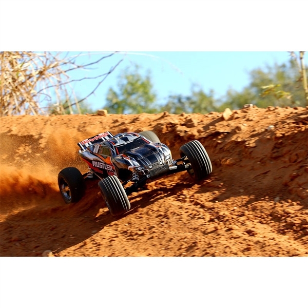Traxxas Rustler VXL Brushless RTR RC Truck 70+MPH LiPo Combo