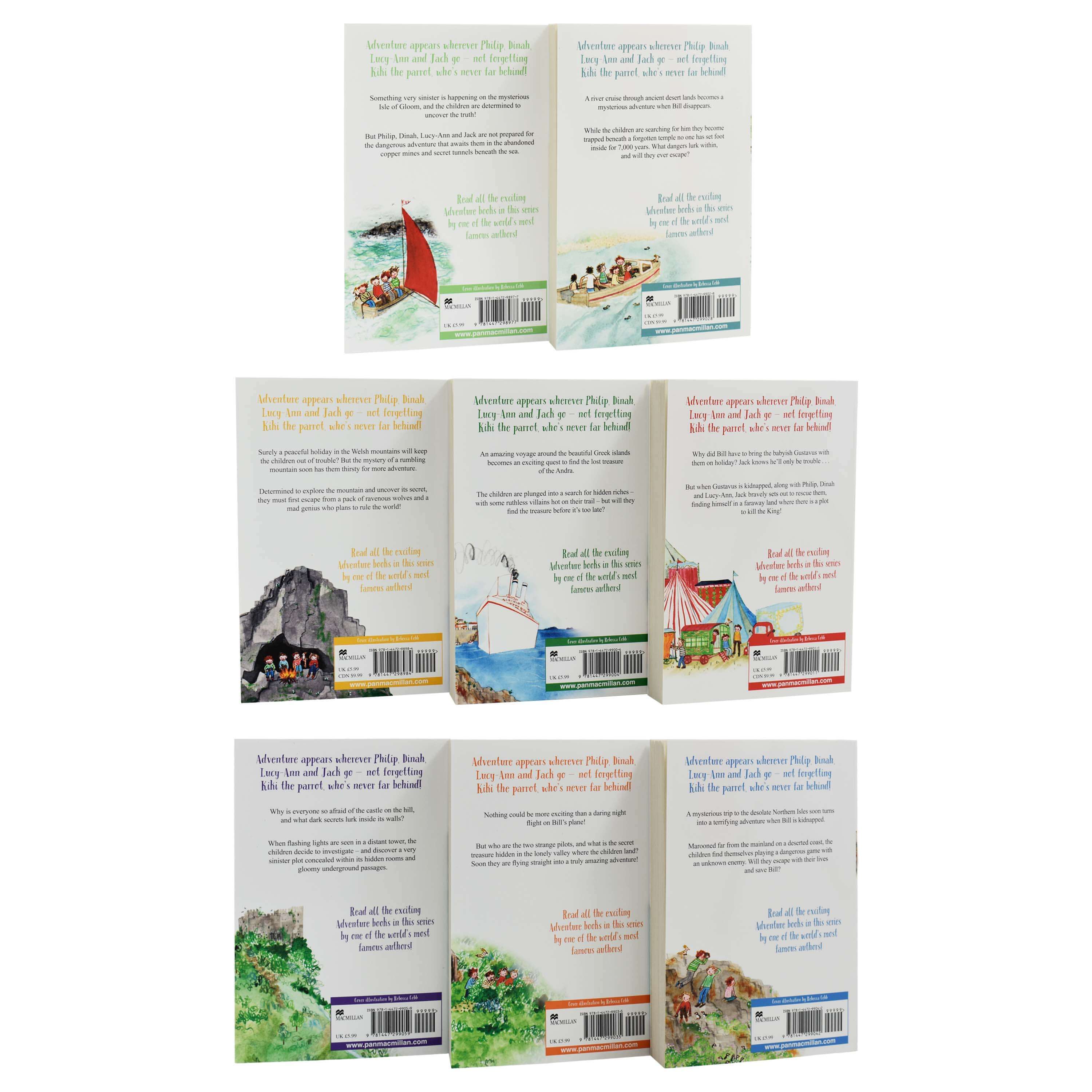 Enid Blyton Adventure Series 8 Books Collection (Mountain, Sea, River, Circus, Valley, Ship, Castle, Island) - Ages 9-14 - Paperback