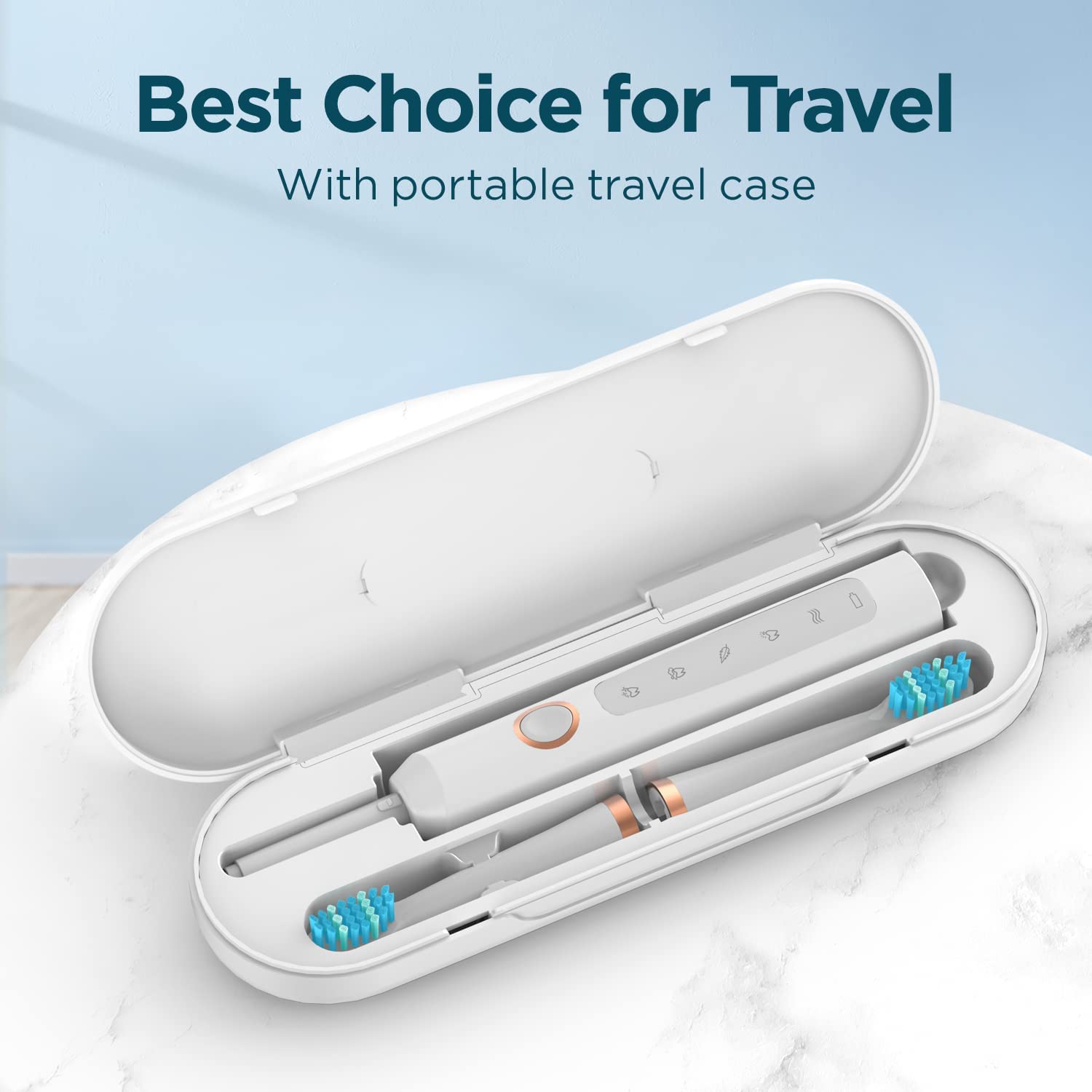 Sonic Electric Toothbrush for Adults - Rechargeable Electric Toothbrushes with 8 Brush Heads, & Travel Case,Teeth Whitening , Power Electric Toothbrush with Holder, Once Charge for 120 Days - H8 Pink